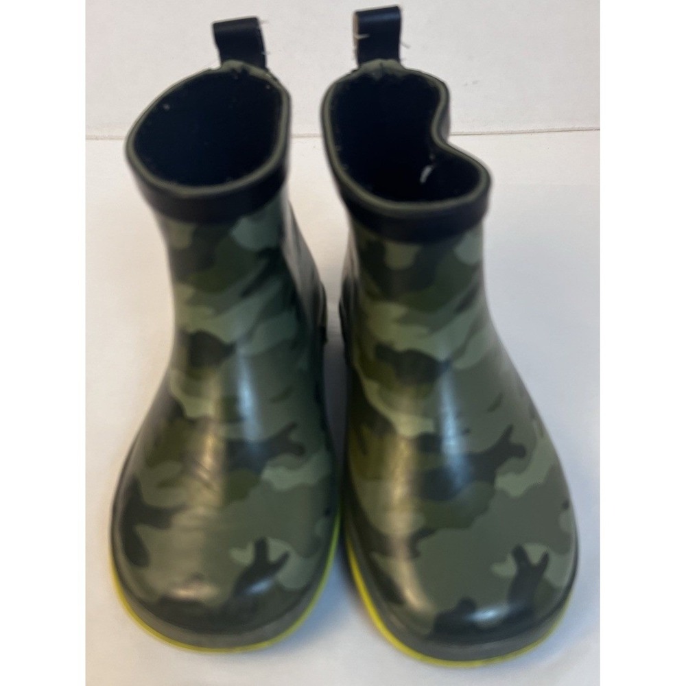 Old Navy Camouflage Kids Rain Ankle Boots Size 9